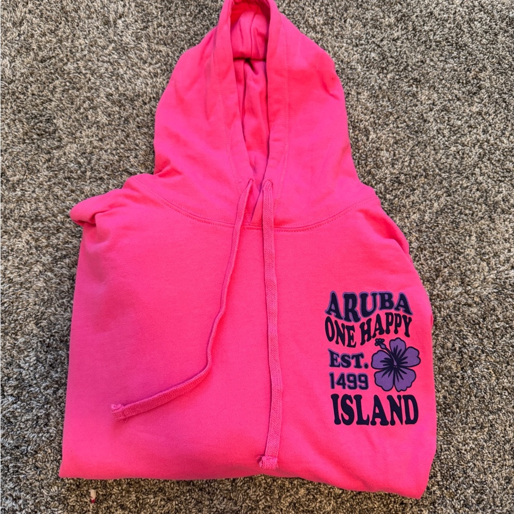 Pink Aruba One Happy Island Hoodie